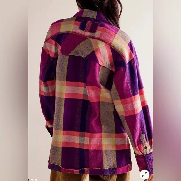 We The Free - NWOT So Long Summer Plaid Top - Picture 2 of 5